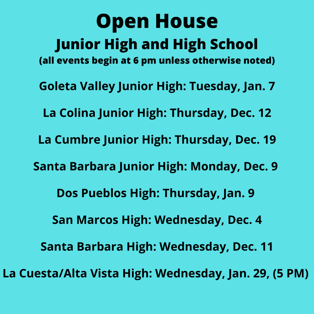 Open House Junior High and High School