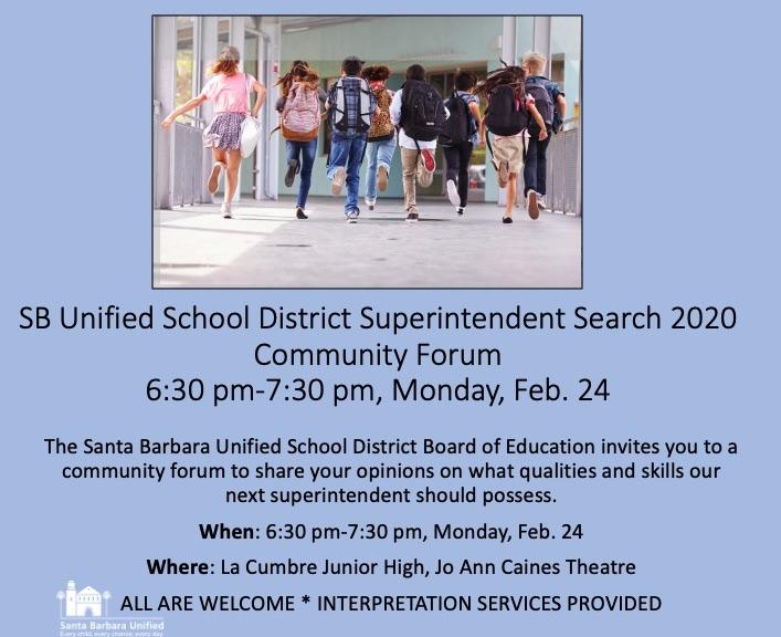 Community Forum on the Search for our next Superintendent
